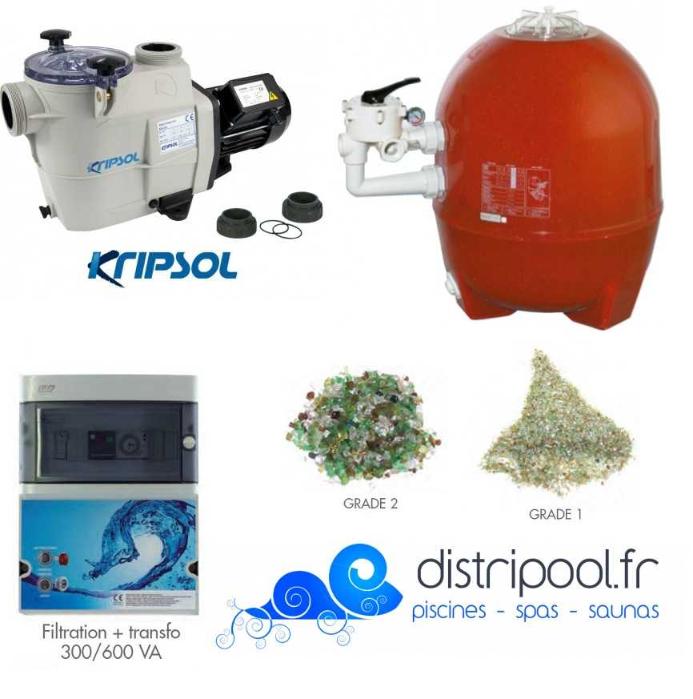 Kit filtration piscine PRESTIGE Distripool